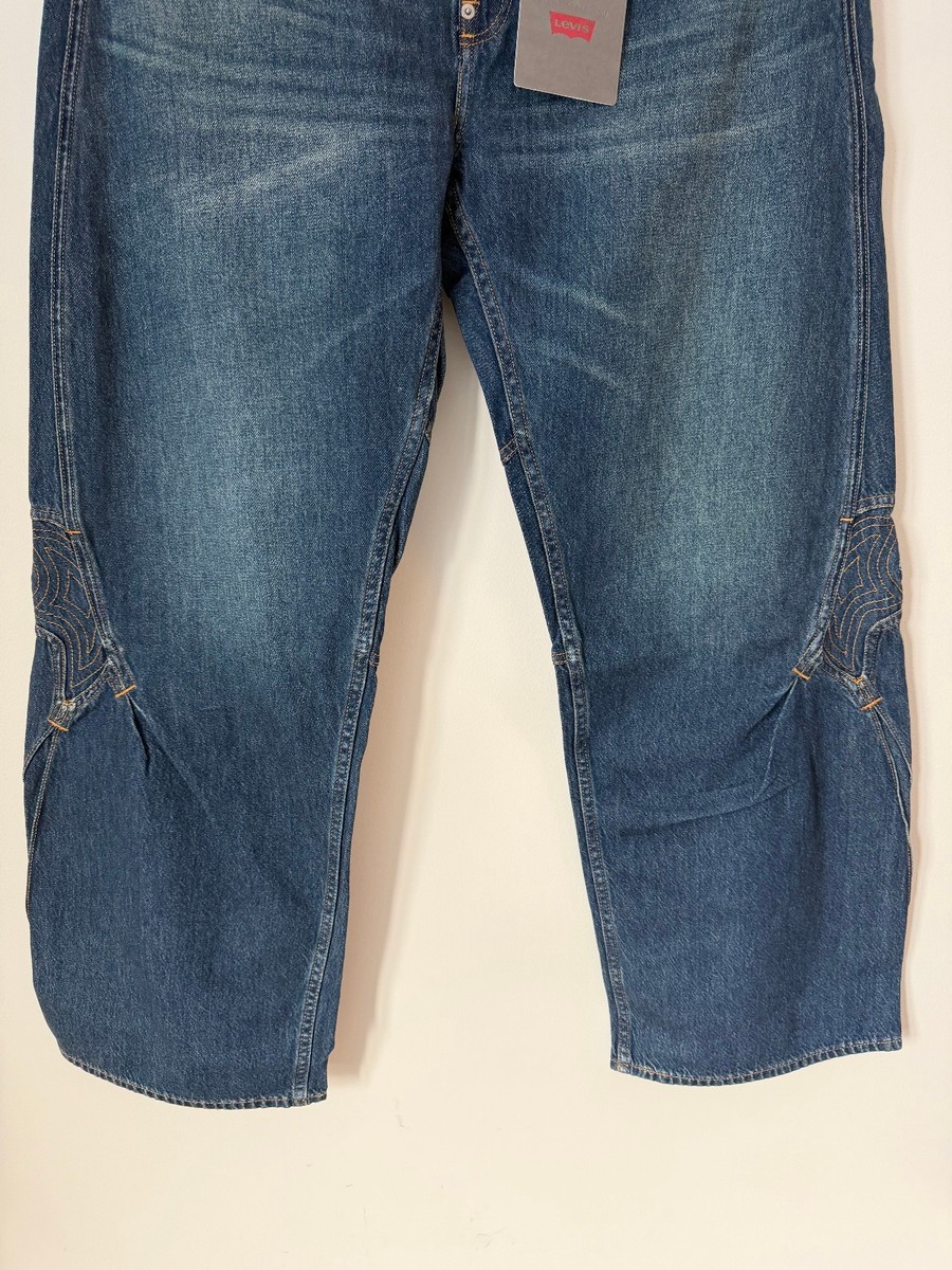 Kiko Kostadinov Levi's Baggy Jeans - Size 34 x 32 - Indigo Blue