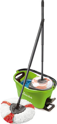 Vileda Wischmop Set Turbo Easy Wring & Clean incl. Powerschleuder Fußpedal grün