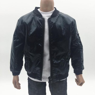 Maßstab 1/6 Herren Jacke schwarz Mantel Kleidung für 12'' Actionfigur Körper Spielzeug