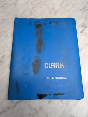 CLARK FORK LIFT TRUCK PARTS LIST CATALOG MANUAL SHOP BOOK ESM 12 1988 1989