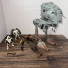 1995 Kenner Star Wars POTF2 AT-ST Imperial Scout Walker Vehicle W/ Extras