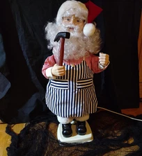 Vintage Holiday Telco Creations Animated Santa Claus Animatronic Christmas Decor
