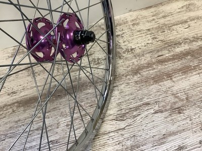 Crupi High Flange Hubs Laced To Araya Rb17 Hoops Mid School Bmx