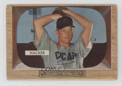 1955 Bowman Warren Hacker #8 2u3