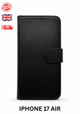 iPhone 17 AIR Bookstyle PU Leather Wallet Case Card Holder Flip Stand Cover
