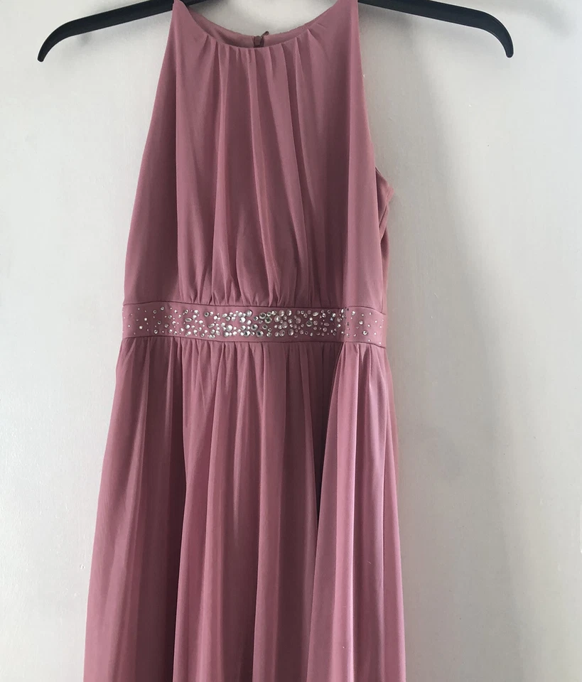 amy’s closet junior girls size 14 pink long dress - Image 2 of 4