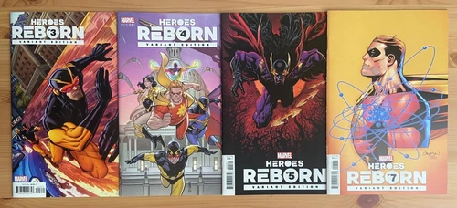HEROES REBORN 3 4 5 7 lot of 4 1:25 VARIANTS Jason Aaron Marvel 2021
