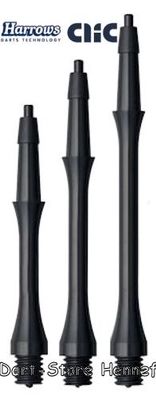 Länge wählbar - 3 Shafts Harrows CLIC Shafts, SCHWARZ