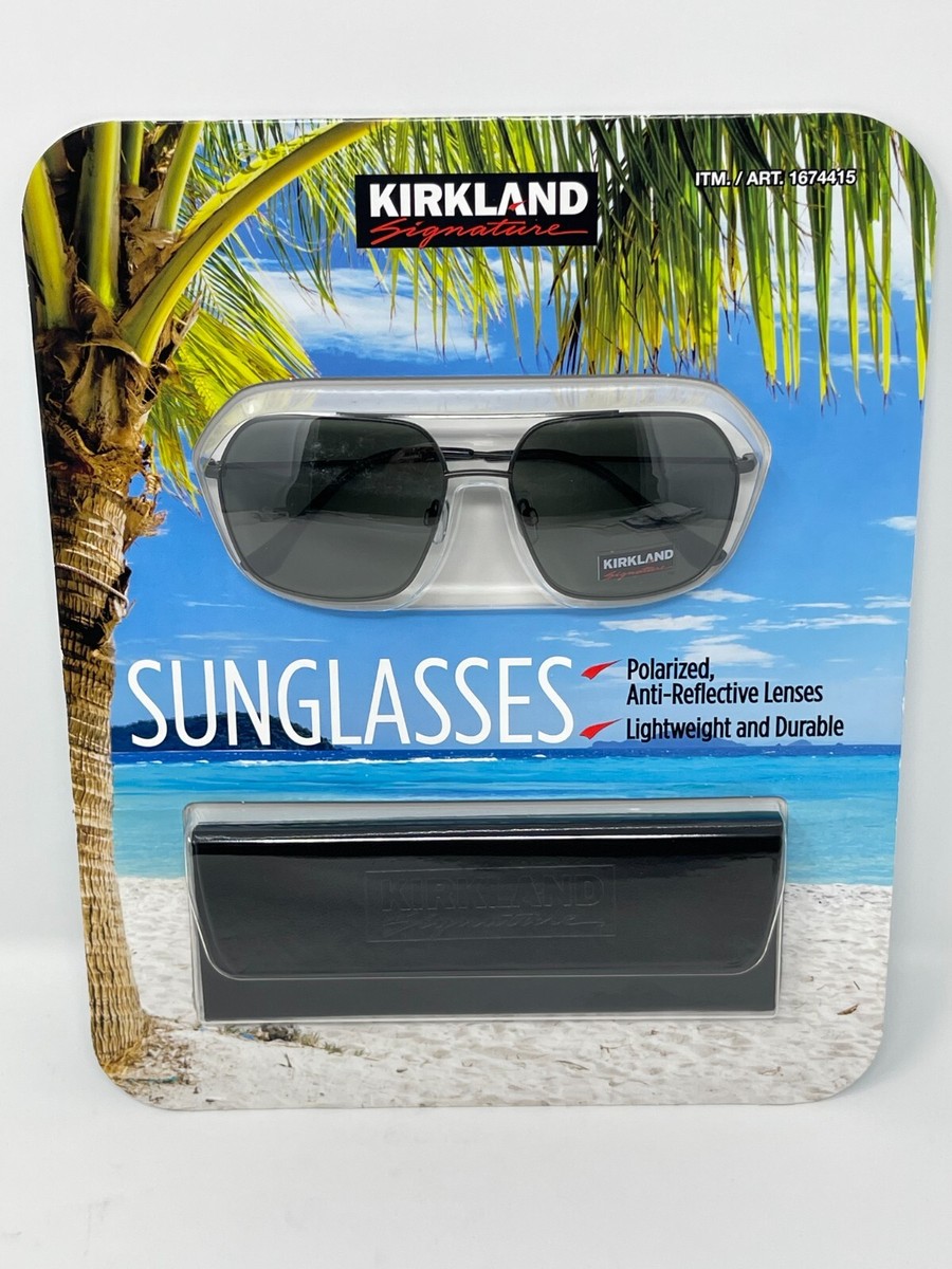 Kirkland Signature M48 Men's Metal Polarized Sunglasses Anti