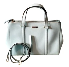 Kate Spade Large Robins Egg Blue Loden Leather Satchel/Crossbody