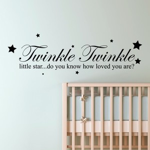 Twinkle Twinkle Little Star Wall Quote Nursery Kids Art Decal Vinyl Sticker W156 Ebay