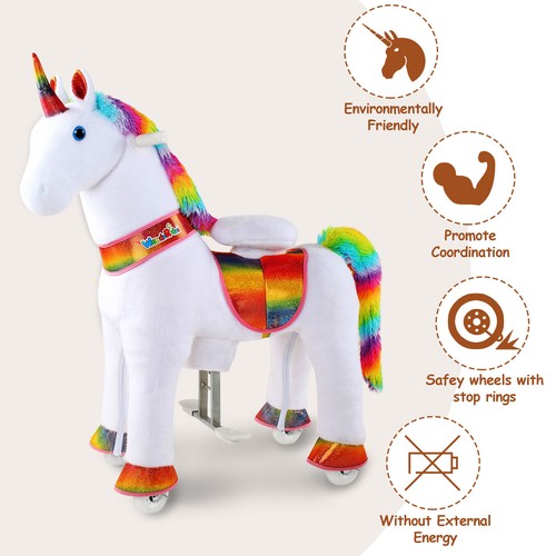 WondeRides Ride on Unicorn Toy, Riding Horse Pony for Kids 3-4Yrs M332 Pre-owned - Picture 5 of 21