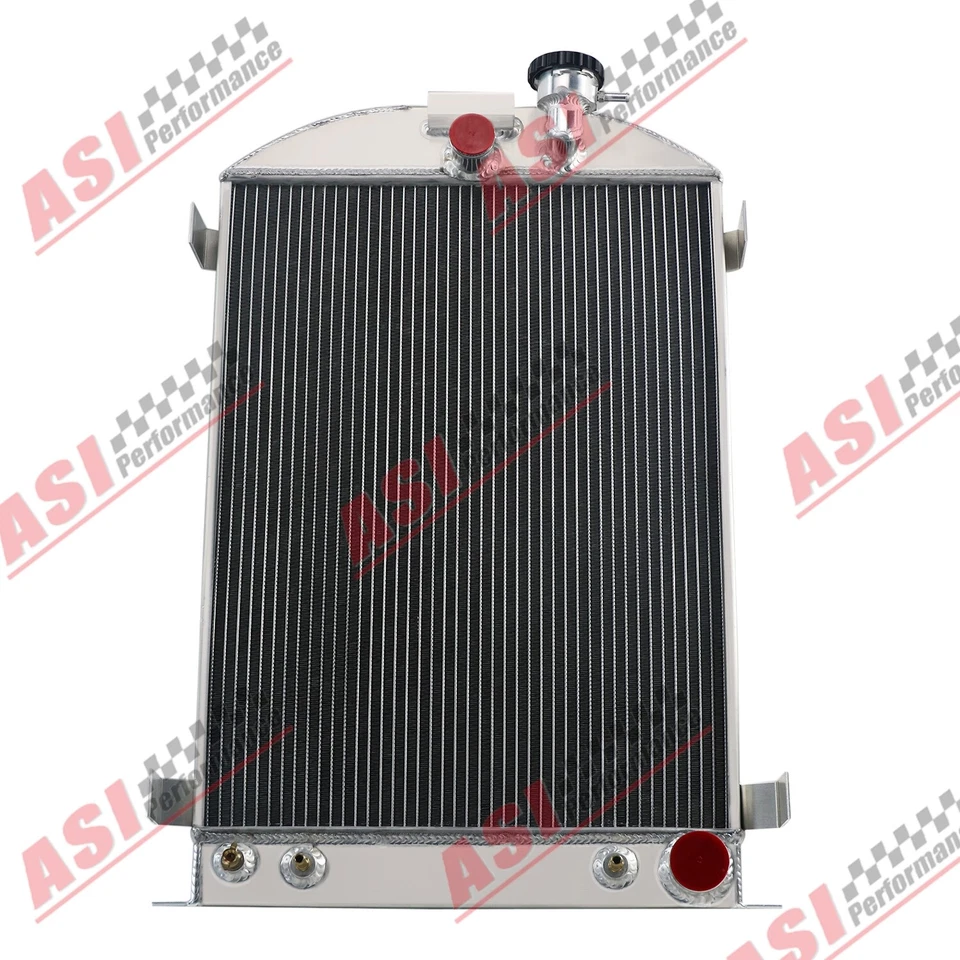 3Row Radiator For 1933-34 Ford Model 40/ 33-35 1 Ton 1/2 Ton 3/4 Ton Pickup AT Foto 2 de 4