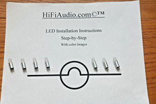 McIntosh C712 Preamplifier LED Lamps bulbs lights kit set with instructions