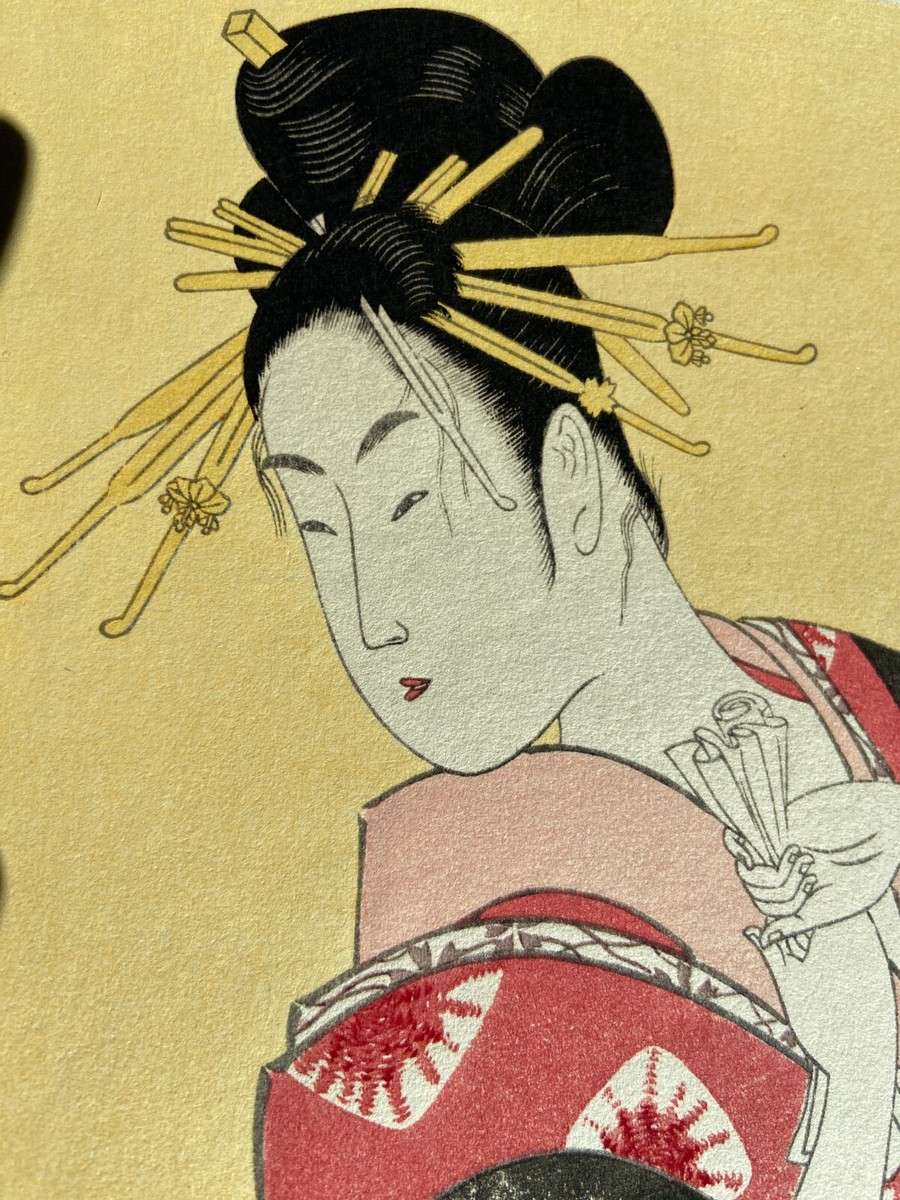 Ukiyo-e Vintage Woodblock Print UTAMARO 