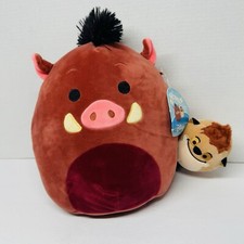Squishmallow Disney Pumbaa & Timon 11” RARE The Lion King Pumbaa And Timon