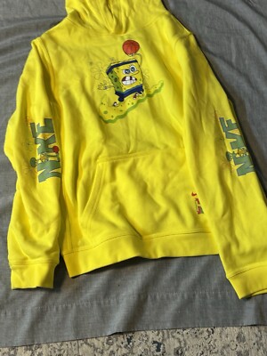 Nike Kyrie Irving x Spongebob Squarepants Hoodie Yellow Men s Medium 