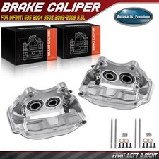 Pair Front Disc Brake Calipers 4 Pistons for Nissan 350Z 2003-2009 Infiniti G35