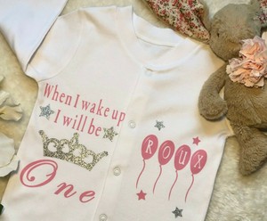 1st birthday sleepsuit