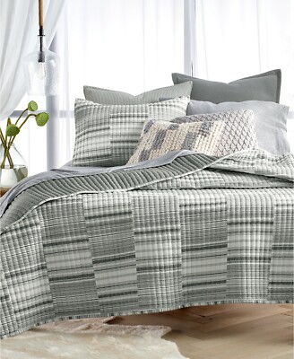  Lucky Brand Broken Stripe Twin Quilt