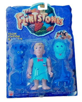 The Flintstones FILLIN' STATION BARNEY Poseable Action Figure - 1993 Mattel Toys