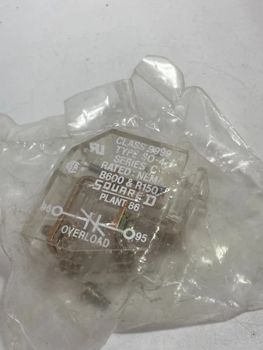 SQUARE D 9999-SO4 MOTOR STARTER AND CONTACTOR ISOLATED ALARM CONTACTS NIB