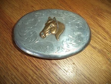 Beautiful DIABLO signed Sterling Silver BELT BUCKLE 