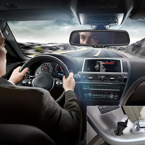 Auto Dimming 4.3" Car Rear View Mirror Monitor No1 Bracket+Backup Reverse Camera - Picture 5 of 12