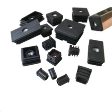 Threaded Blanking End Cap Square/Rectangle M6/8/10mm Tube Inserts Dust Nut Plug
