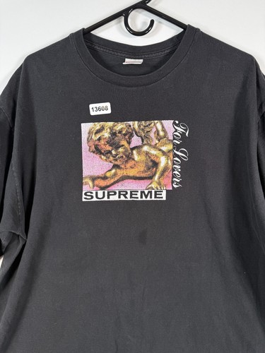 Supreme Herren Crewneck Lovers Tee Graphic Tee T-Shirt Schwarz Gr. XL 25x28 USA - Bild 3 von 8