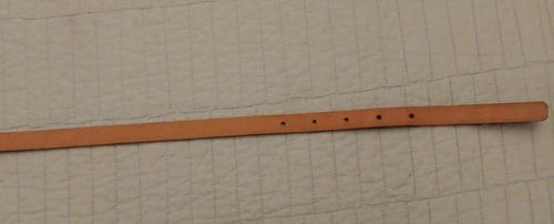 Women's Lg Harold's Black Leather Reptile Pattern Skinny Belt Made In Italy - Picture 11 of 13