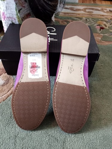 Cole Haan Purple Suede Women's Penny Loafer, New - Picture 5 of 7