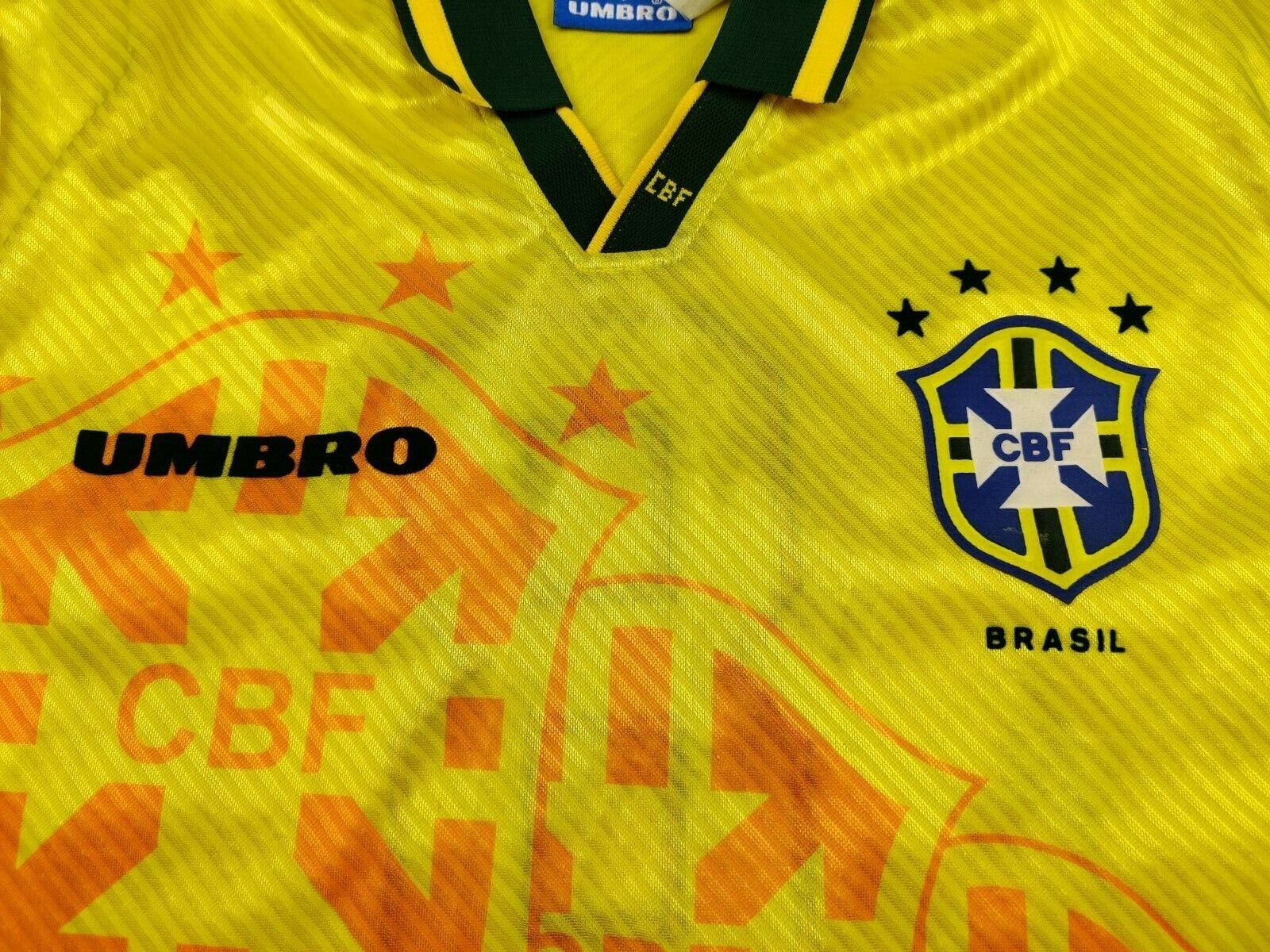 BRASIL 1996 Home Football Soccer Shorts Umbro