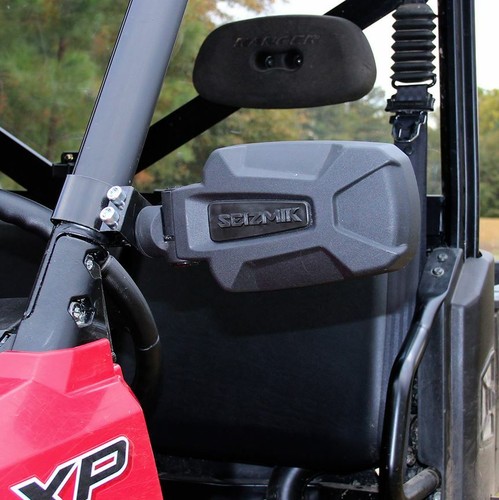 SEIZMIK Pursuit Side Mirrors Aluminum Fits Polaris Rangers with Pro Fit Cage - Picture 2 of 4