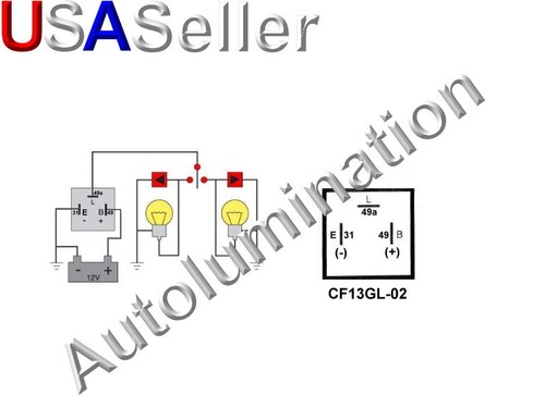 Akozon Correzioni Di LED Flasher Relè Lampeggiatore Elettronico 2 Pin - Foto 4
