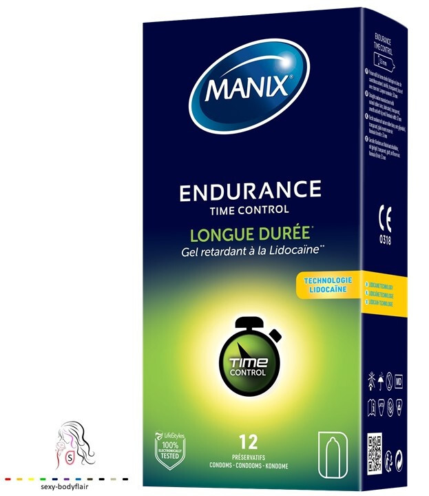 ♥ 12 Manix Kondome Endurance TimeControl 53mm länger Condome