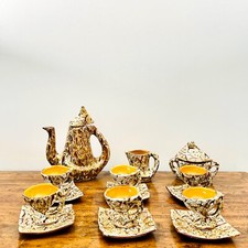Rare service à café Vallauris en céramique Design sculptural et émaillage unique