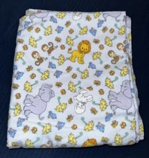 Precious Moments Jungle Theme Thin Baby Receiving Blanket Swaddle