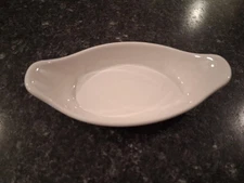 Vtg Syscoware Individual Ceramic/Stoneware Baking AuGratin Casserole Dish White