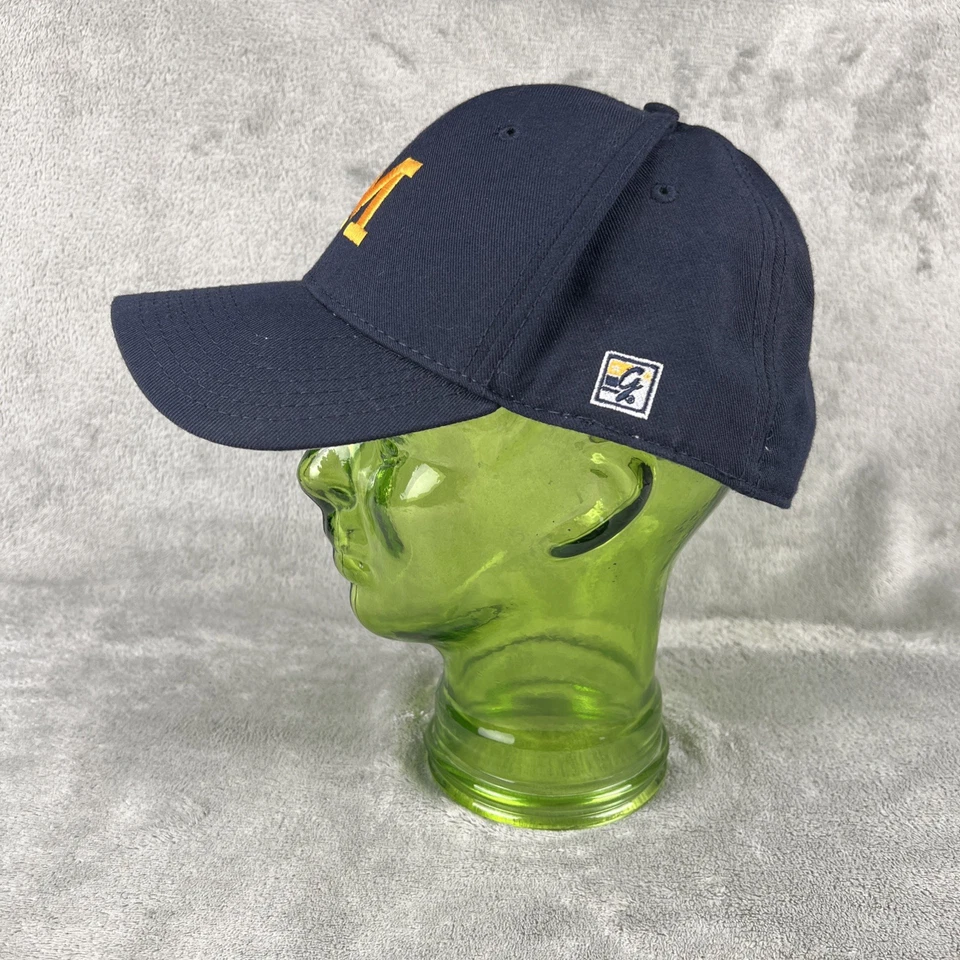 Vintage Michigan Wolverines Hat Blue Nike Fitted 7 3/8 NCAA Football - Image 3 of 4