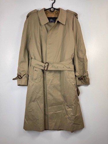 Vintage Burberrys London Trench Coat Beige Men Size L