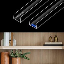 Full 18 Inches Unshortened Cabinet Door Protector, Clear Flexible Slip-On Edg...