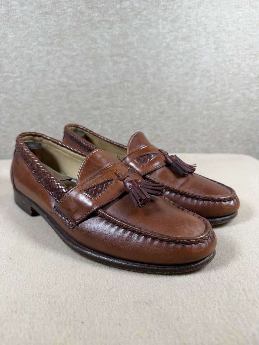 Allen Edmonds USA Maxfield Dress Shoes Brown Leather Tassel  display picture 1