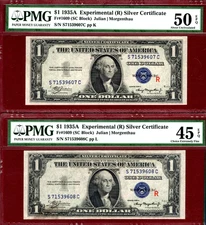 1935 A💲1 S/C EXPERIMENTAL  💵 CONSECUTIVE SERIAL  #s   💵 PMG 50/ 45 EPQ
