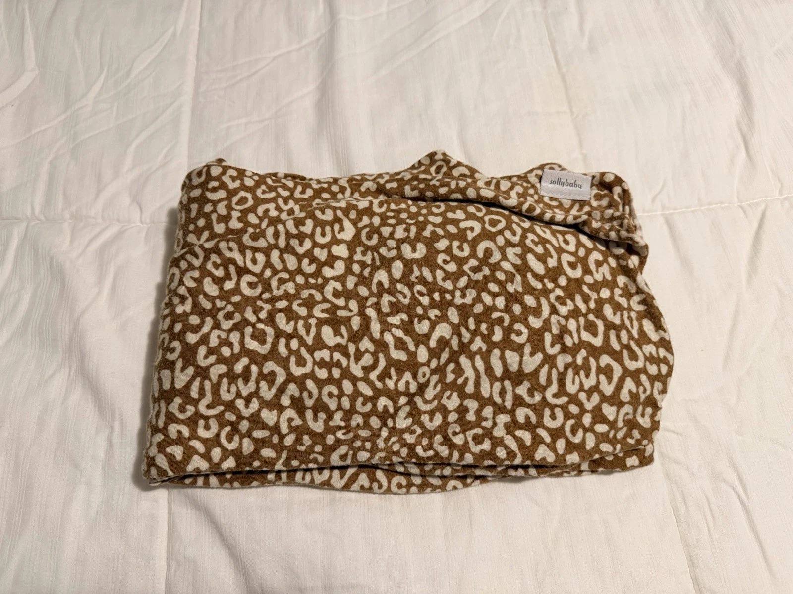 Solly Baby wrap in retired leopard print