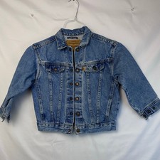 Levi's Kids Blue Size Toddler 7 Snap Front Long Sleeve Denim Jean Jacket