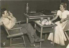 LETTER Original photograph of Bette Davis and William Wyler on the set #156009
