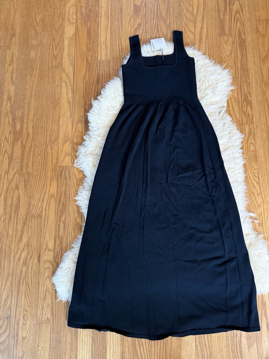 matteau classic knit dress MATTEAU Knit & Cotton Midi Dress