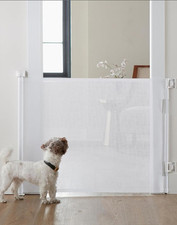 Retractable Baby Gate, 34" Tall, Extends up to 55" Wide, Child Safety Baby Gates