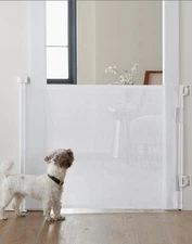 Retractable Baby Gate, 34" Tall, Extends up to 55" Wide, Child Safety Baby Gates